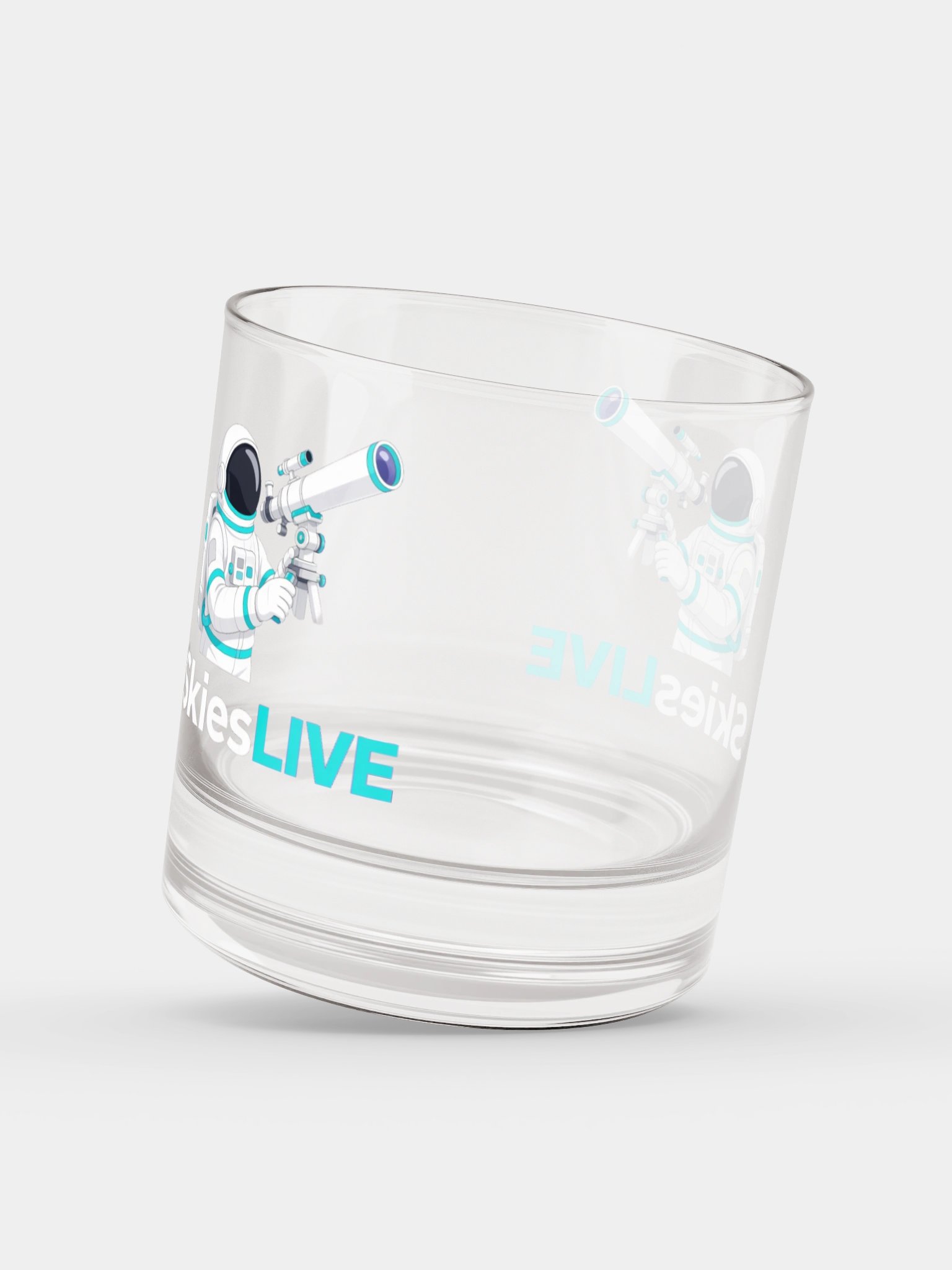 SkiesLIVE Astronaut Rocks Glass product image (3)