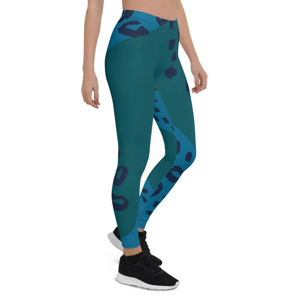 Teal Jungle All-Over Leggings product image (6)