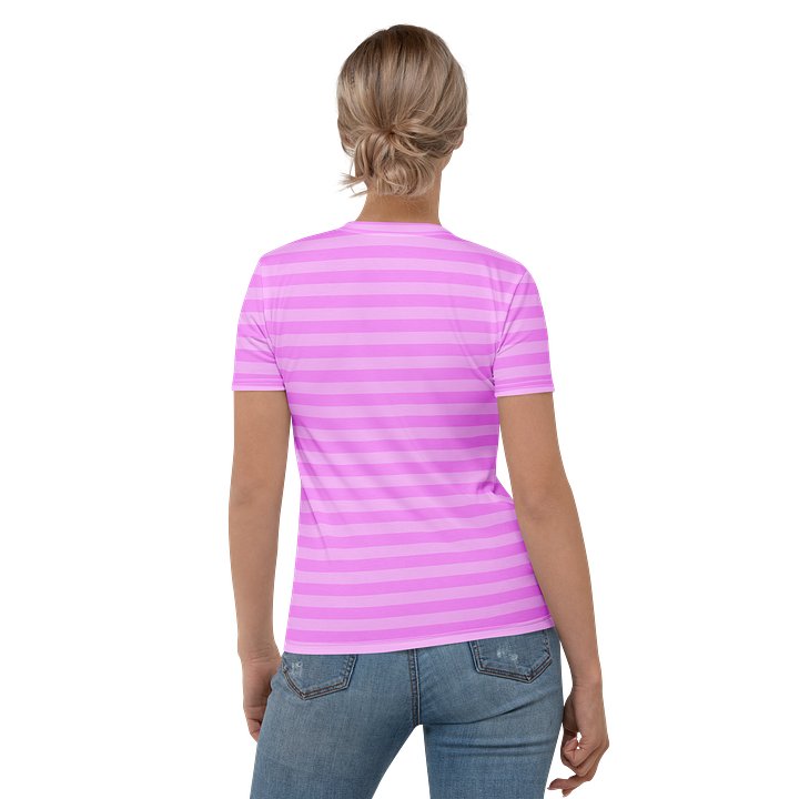 Pink Stripped Lips Designer Tee product image (2)