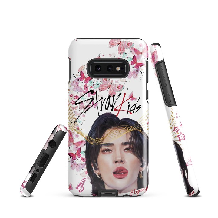 STRAYKIDS Hyunjin Pink Butterflies Samsung® Tough Case product image (3)