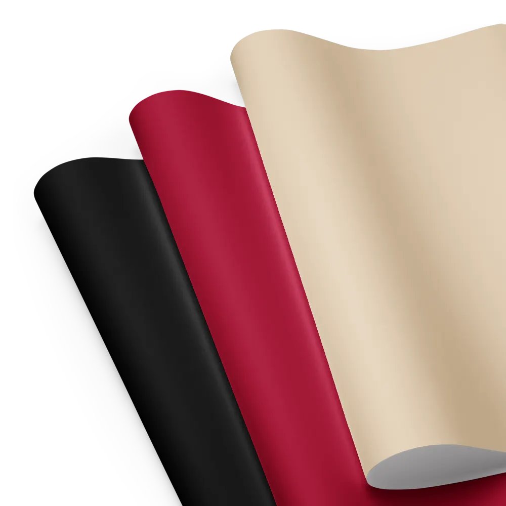 Mixed (Black, Red, Champagne) Solid Holiday Christmas Wrapping Paper Sheets (3) product image (3)