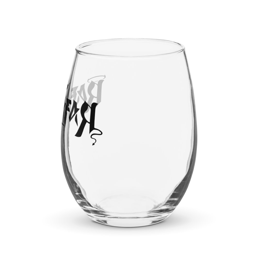 RafaZafar Logotext Stemless Winglass (black) product image (3)