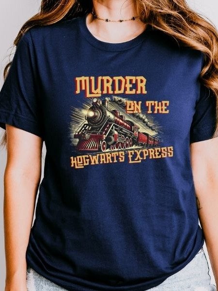 Magical Express Train Funny Vintage Pulp Mystery Harry Potter Shirt product image (2)