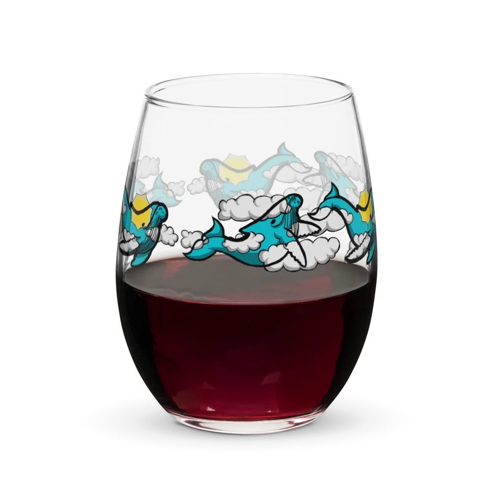sky humpback whale stemless wine glass product image (7)