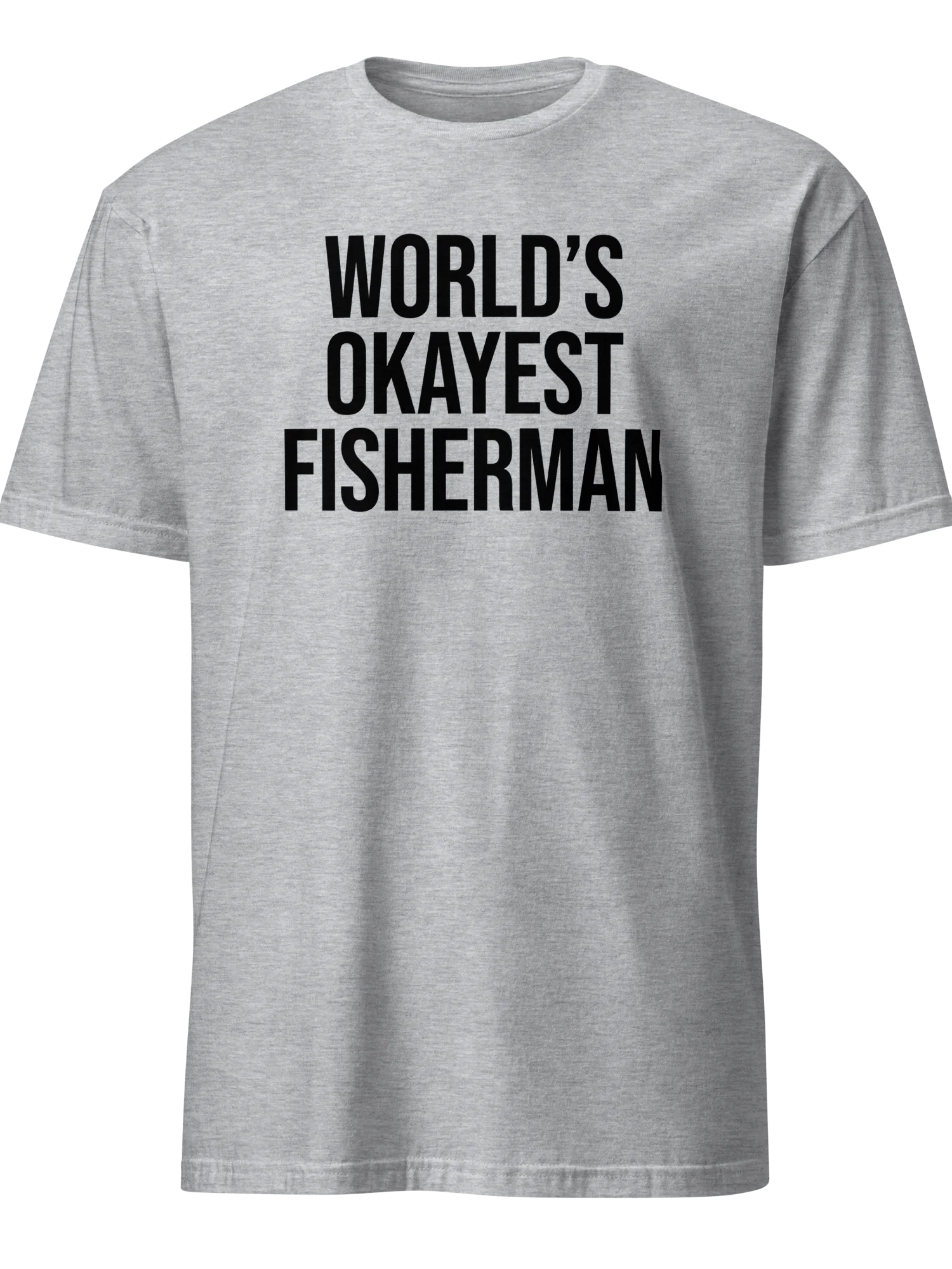 World’s Okayest Fisherman Shirt – Funny Fishing T-Shirt product image (4)