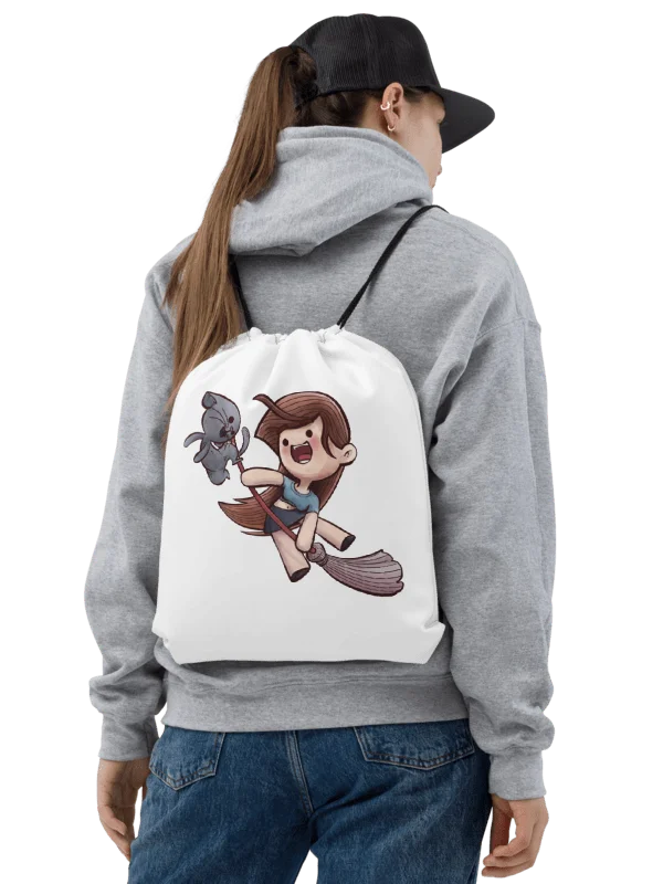She & Her Pet | Drawstring Bag product image (2)
