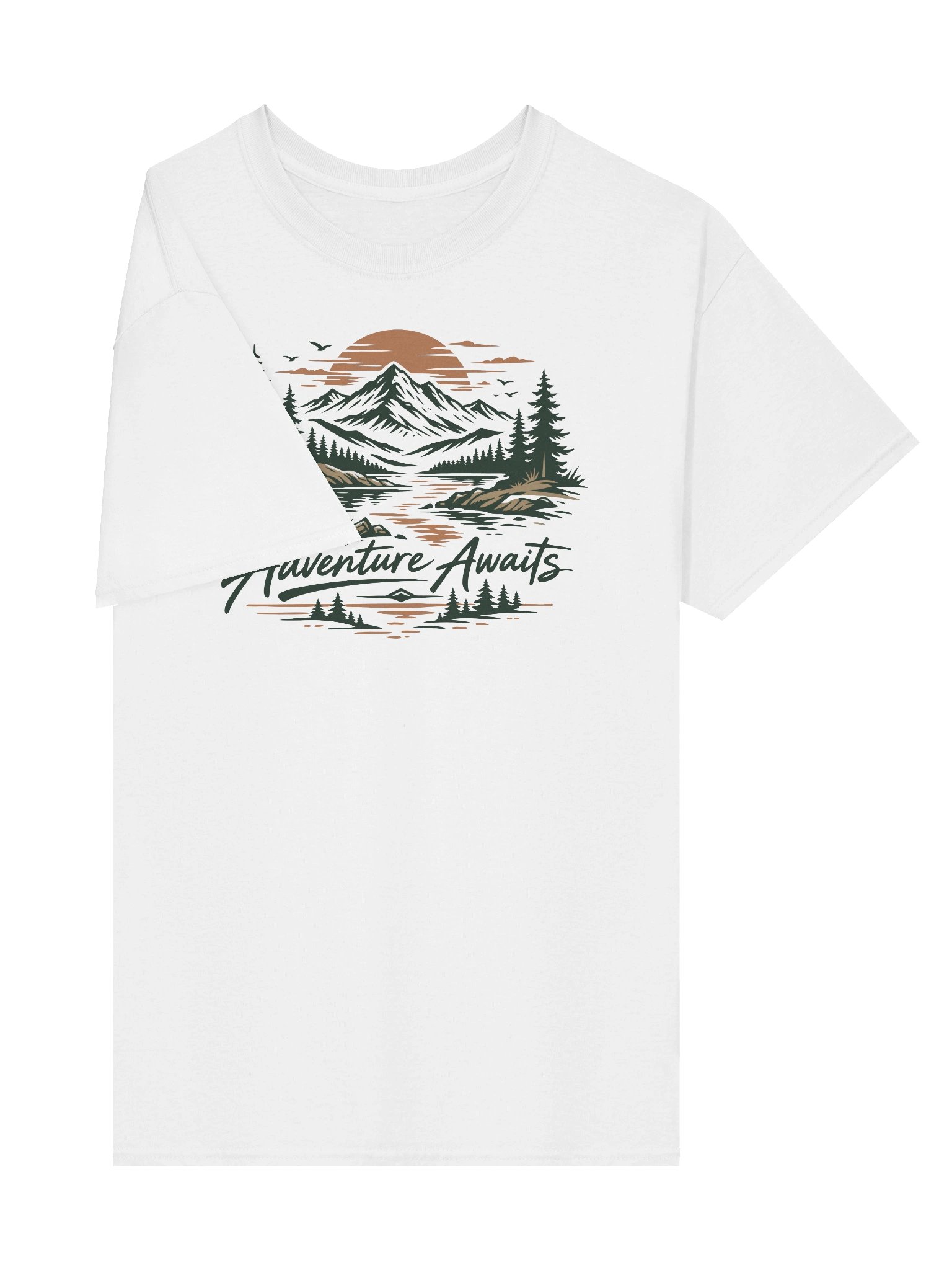 Adventure Awaits – Mountain Sunset Graphic Tee product image (24)