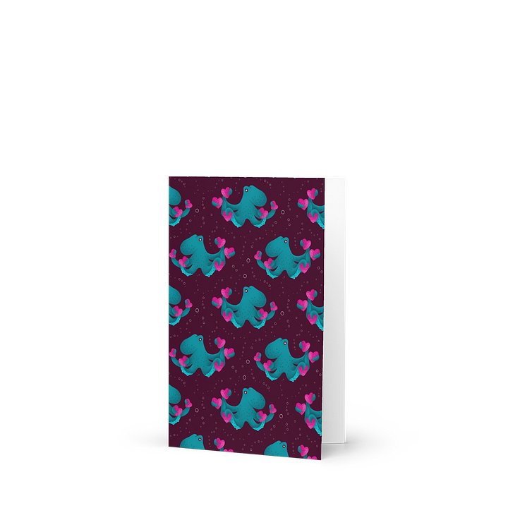 Octopus and Hearts Greeting Card product image (1)