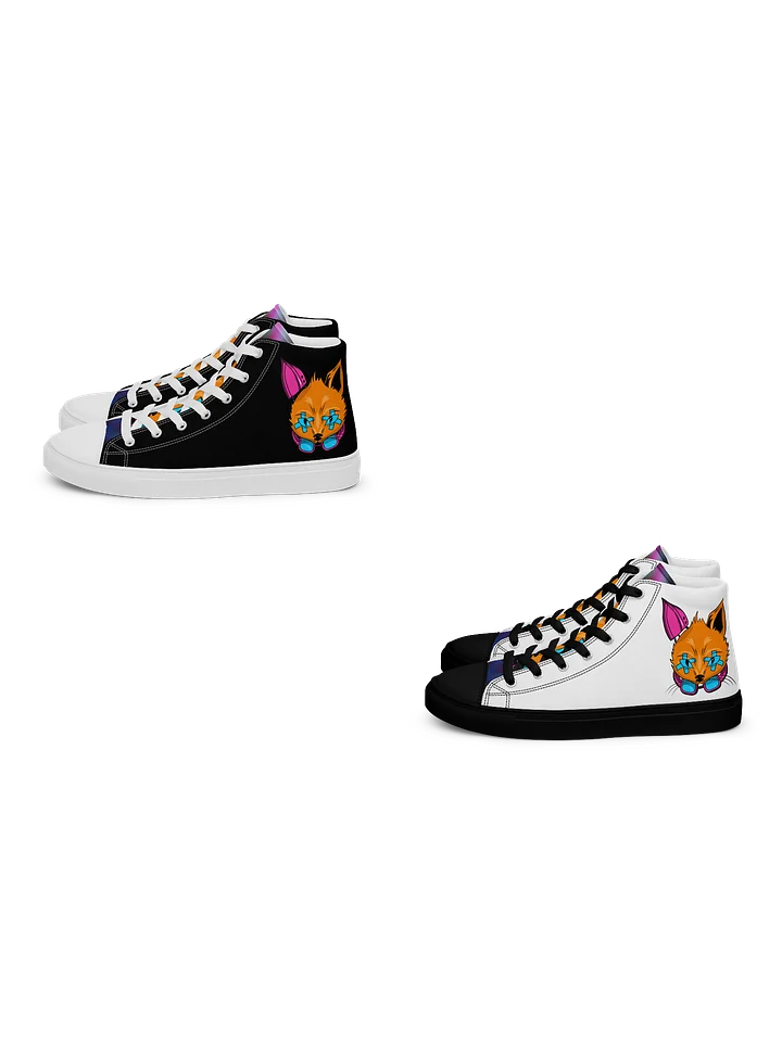 2 PAIR Men's ShepQuest Black & White High Top Bundle product image (1)