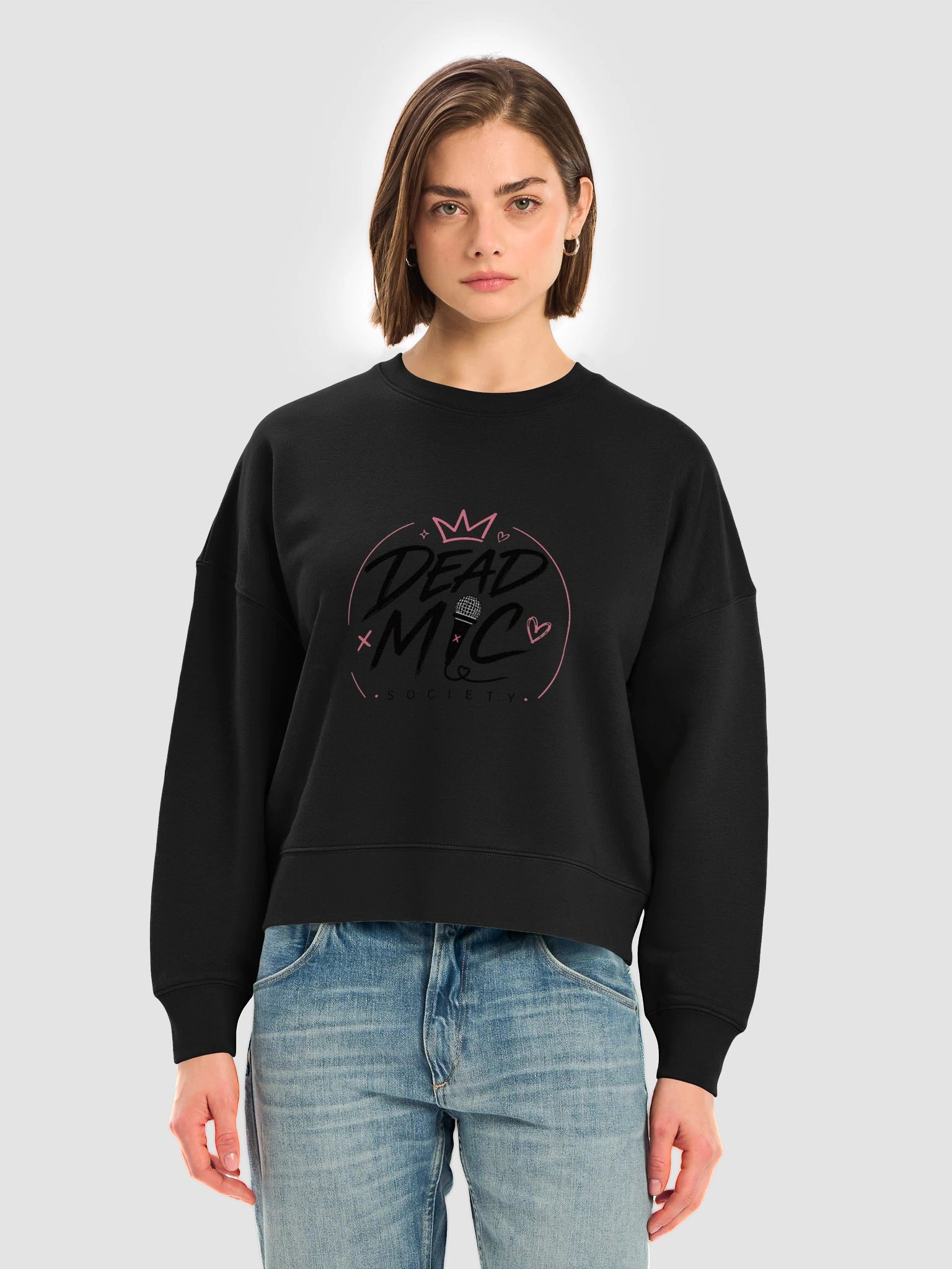 Dead Mic Society Women's Organic Crewneck product image (31)