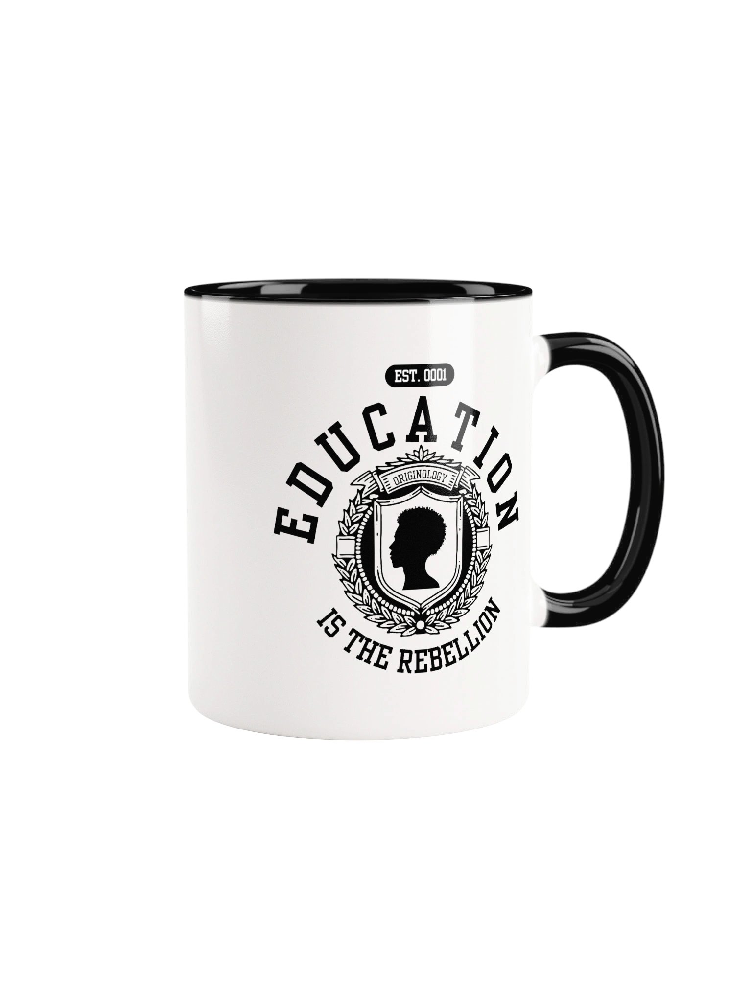 Education is the Rebellion | Two Tone Mug | Originology | Black History X product image (1)