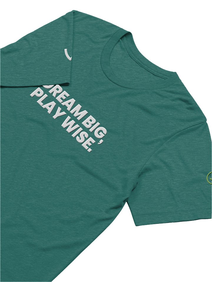 DREAM BIG, PLAY WISE Teal Triblend Short Sleeve T-Shirt product image (2)