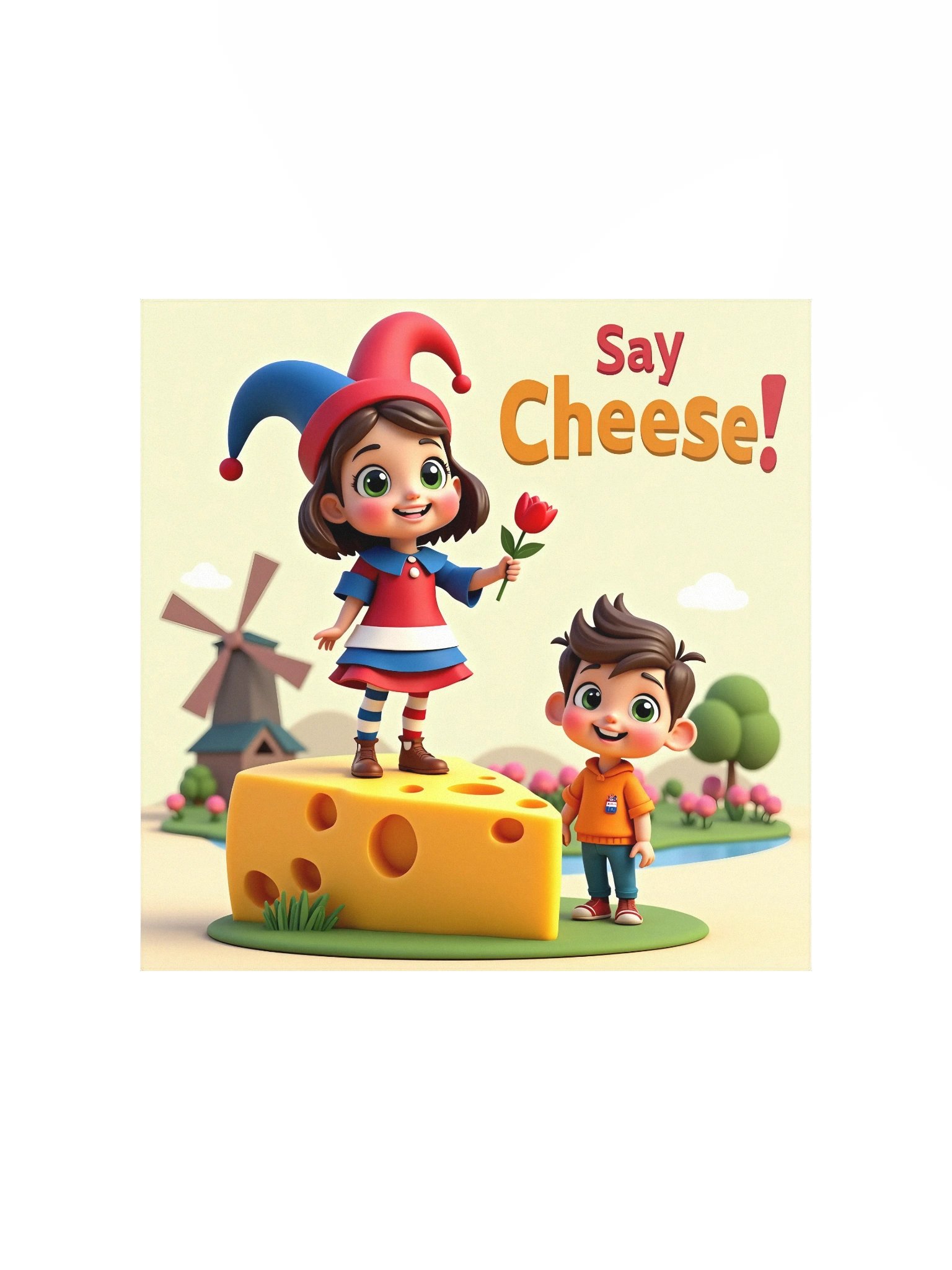 JessyJesty “Say Cheese!” Enhanced Matte Poster – Fun Art for Curious Kids product image (1)