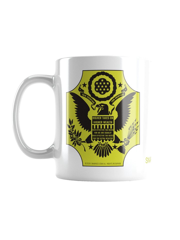 Fair Taxation for Everyone white ceramic mug product image (2)