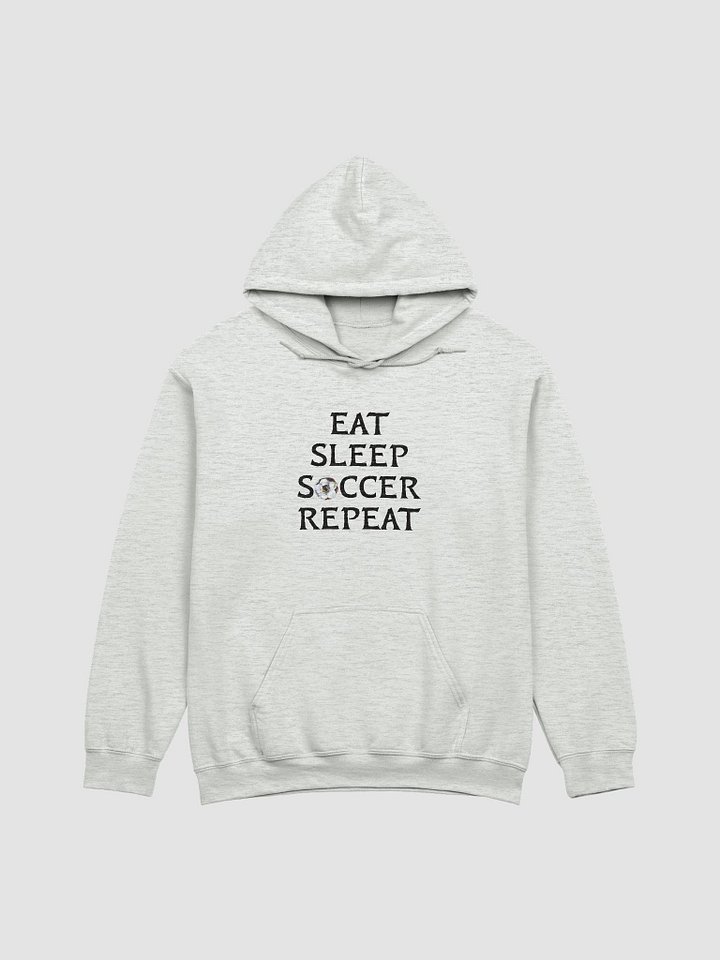 Eat Sleep Soccer Repeat Black Print Hoodie product image (4)