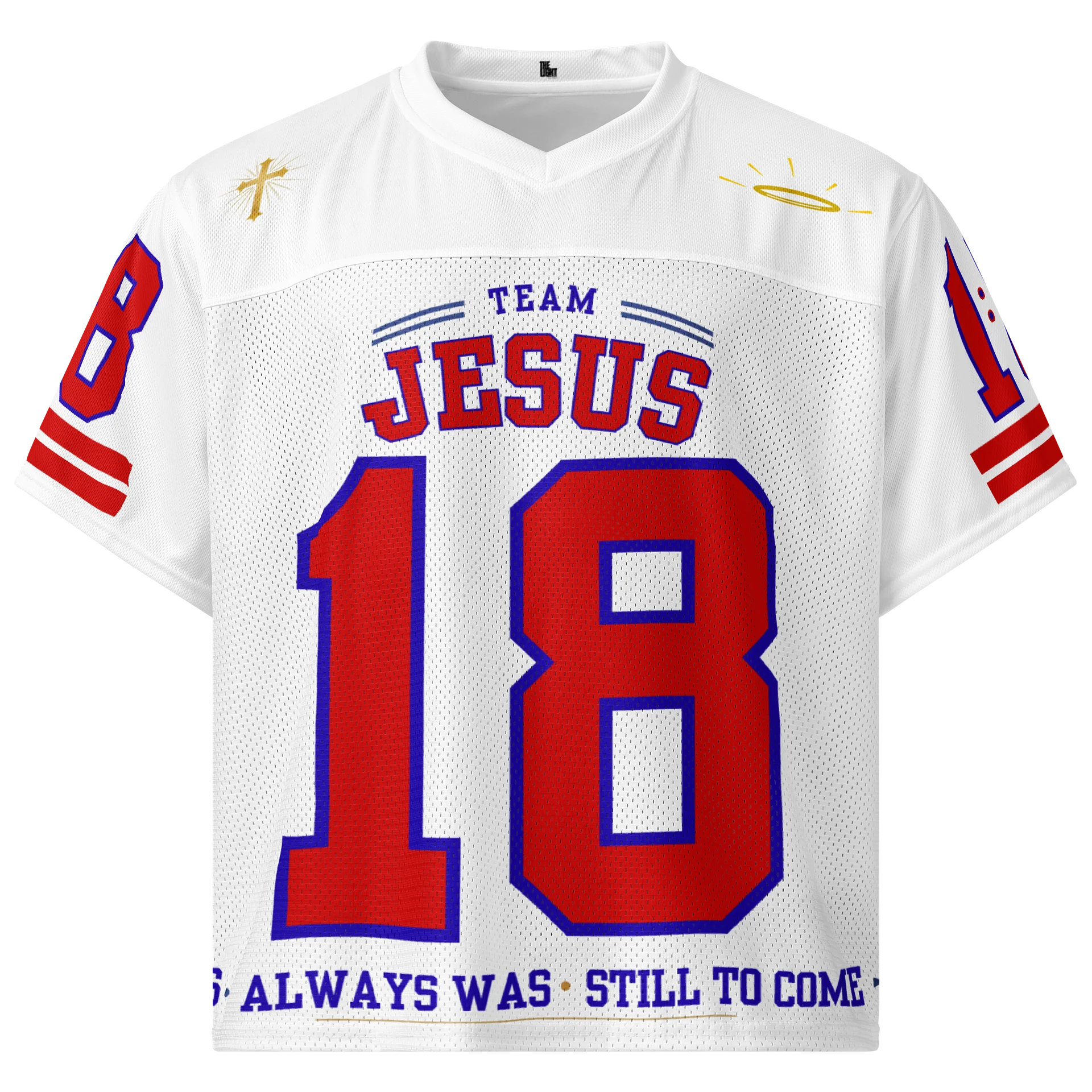 JESUS 18 Red Graphic Jersey product image (1)