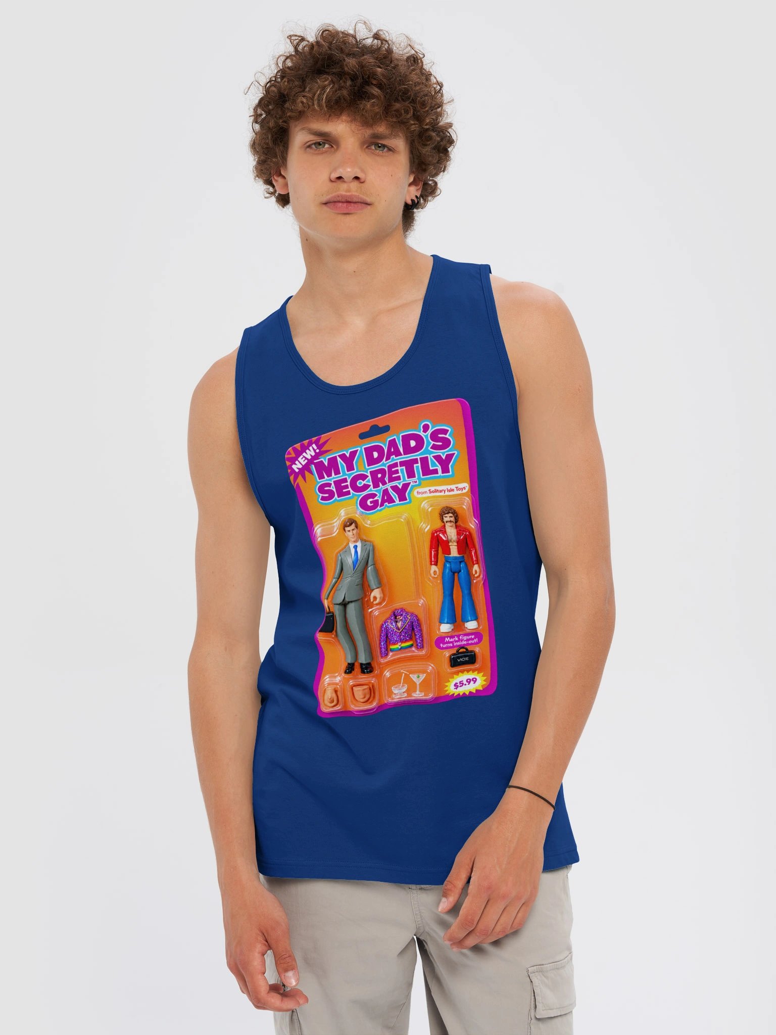 666 Toys | My Dad's Secretly Gay | Cotton Heritage Men's Premium Tank Top product image (13)