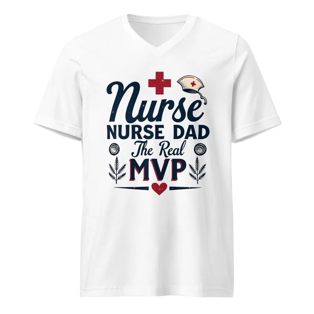 Nurse Dad MVP V-Neck Tee product image (1)