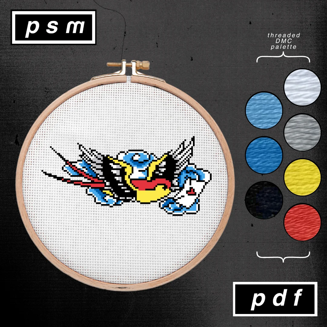 Mike 'Rollo' Malone Swallow Bird with Love Letter Pattern product image (1)