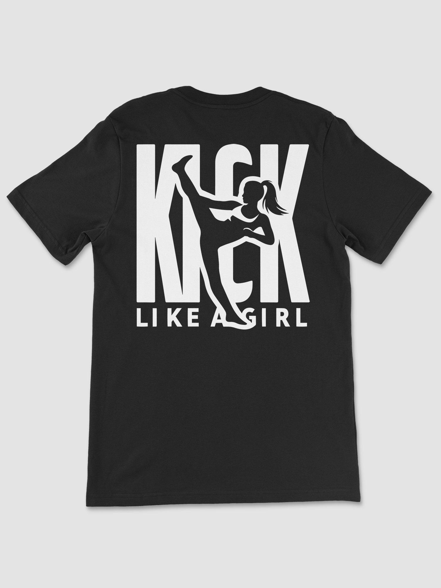 Kick Like a Girl Back Print T-shirt product image (1)