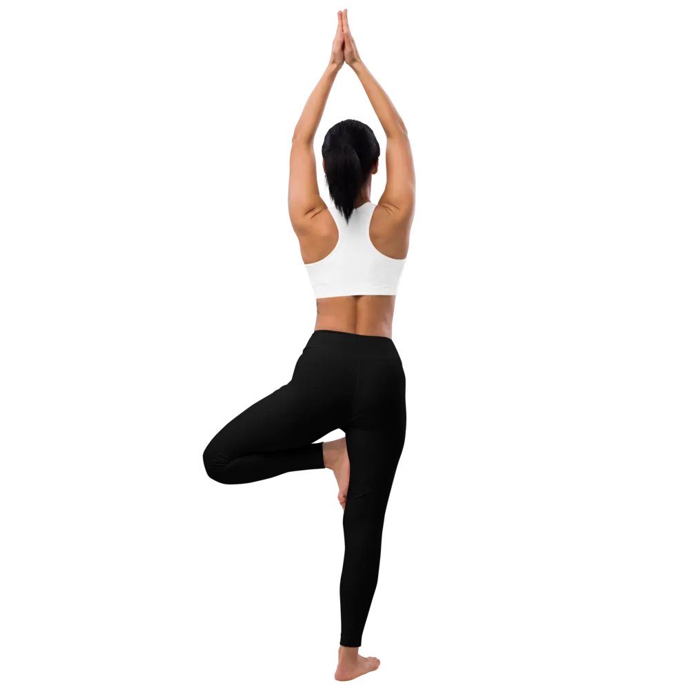 Pure Black High-Waist Leggings product image (5)