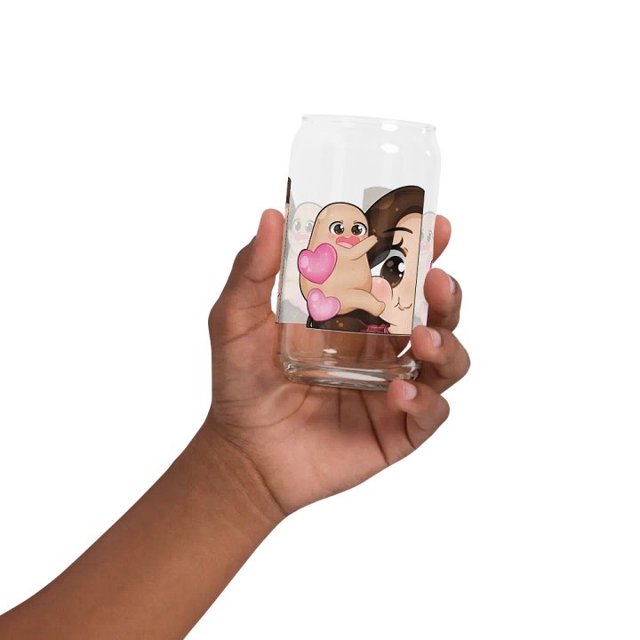 Hugs face Emote! Can- shaped glass cup product image (32)