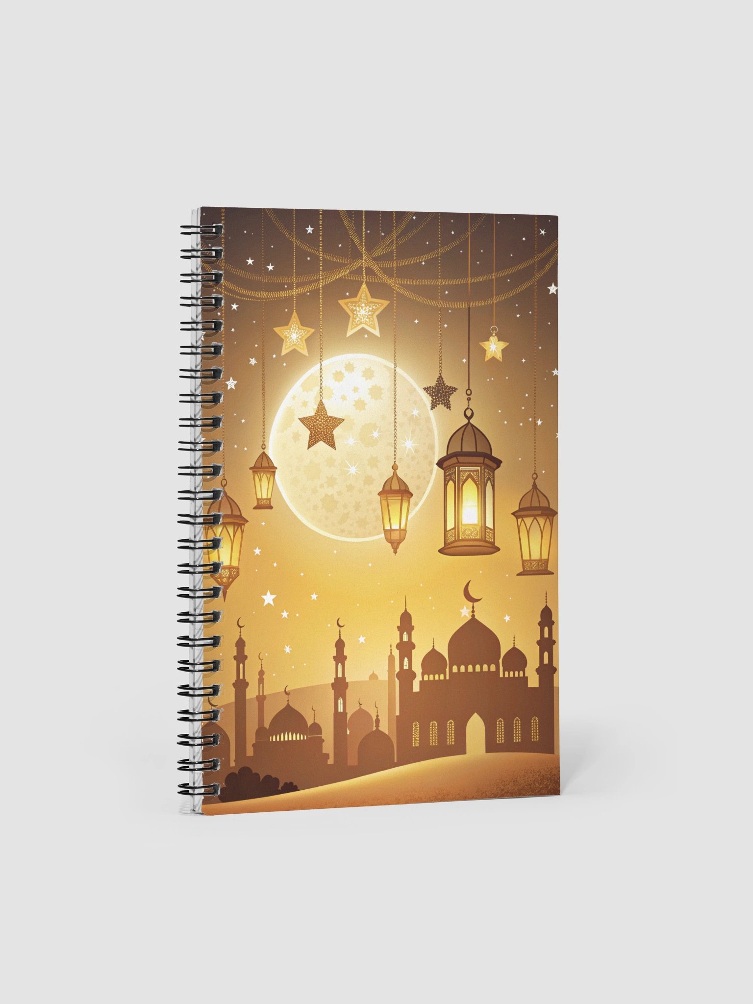 Moonlit Mosque Serenity Spiral Notebook product image (1)