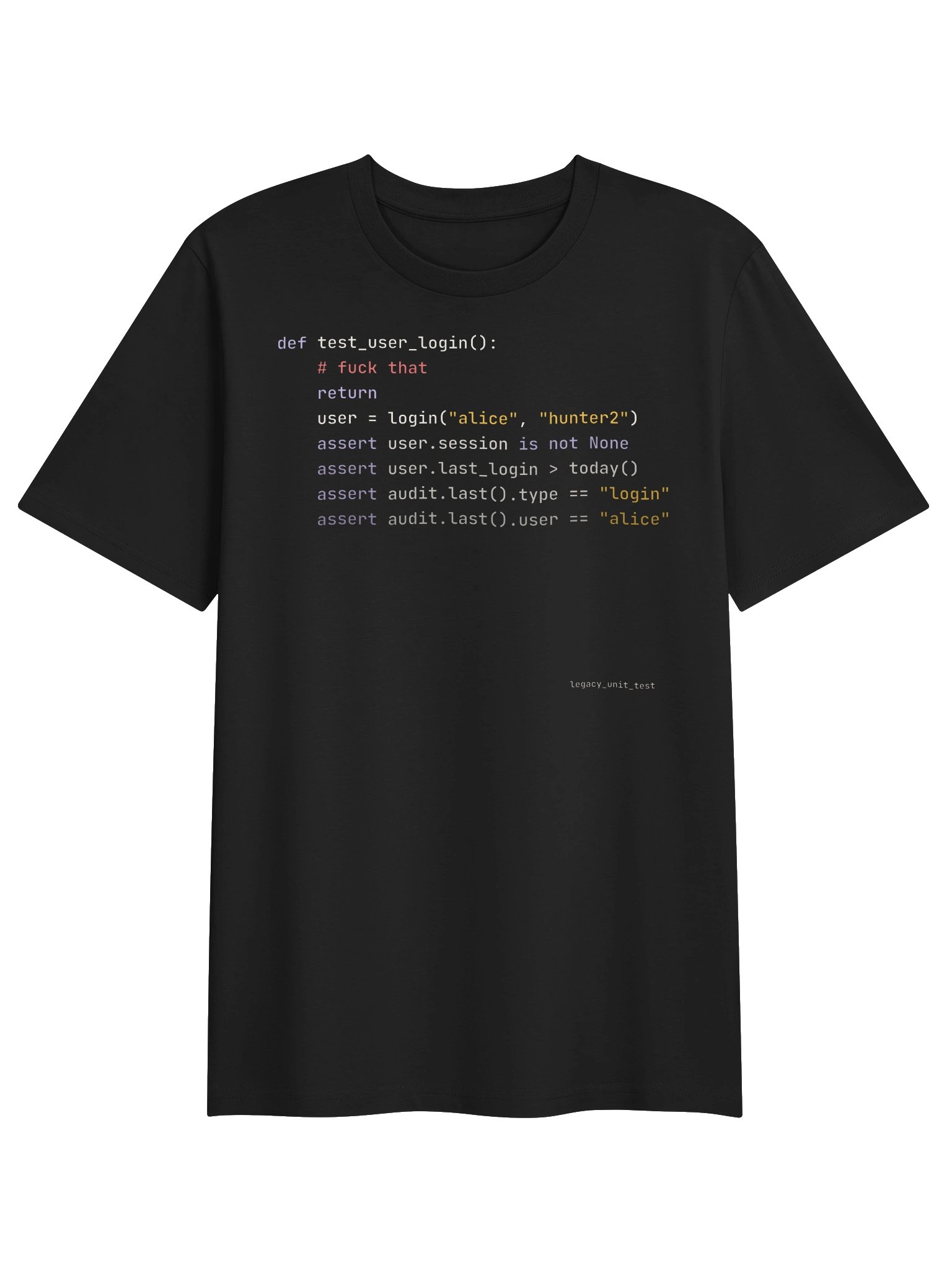 Skipped Test · Python tee product image (2)