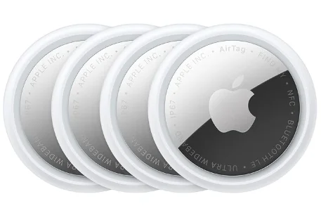 Apple AirTag (2nd Generation) - 4 Pack: Tracker for Keychain, Wallet, and More; Locator with Sound; Simple One-Tap Setup with iPhone or iPad; Key Finder with up to 1.5X Precision Finding Range product image (1)