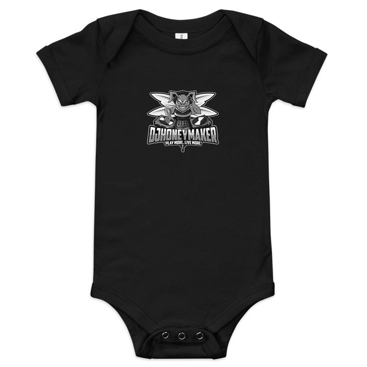 Black & White Logo Baby Short Sleeve One Piece product image (1)