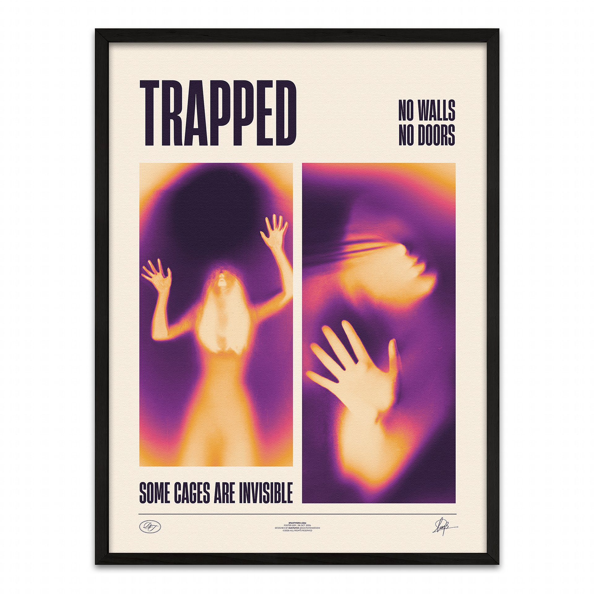 "TRAPPED" Framed Poster product image (1)