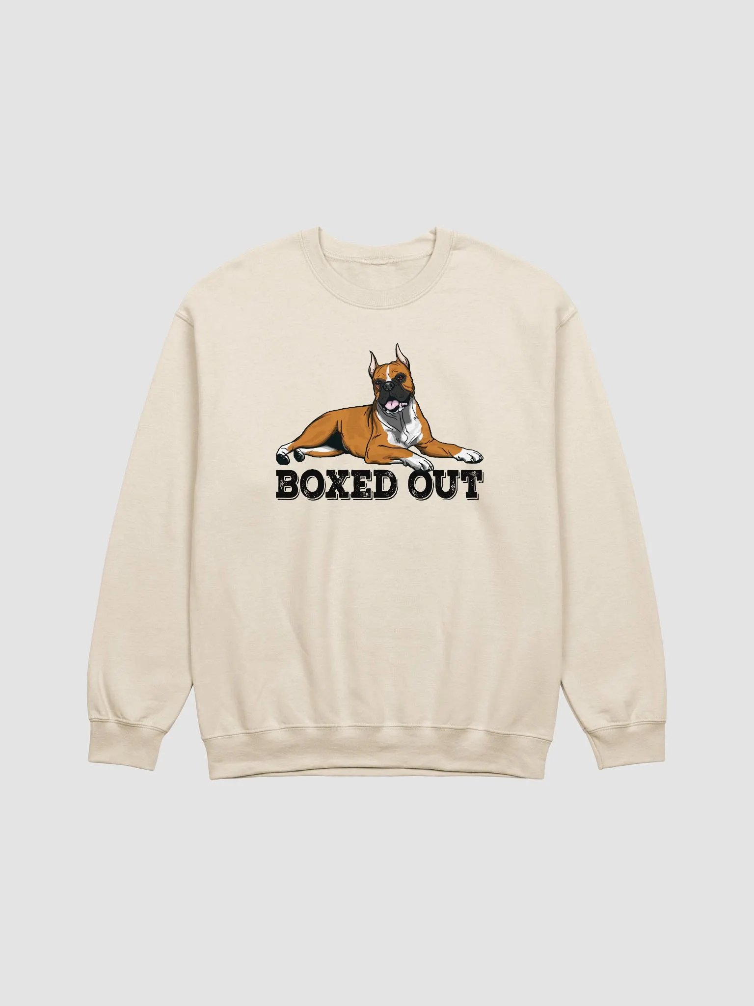 Boxed Out Sweatshirt of a Boxer Dog(Cropped) | Funny Shirt for Boxer Paw-rents product image (1)