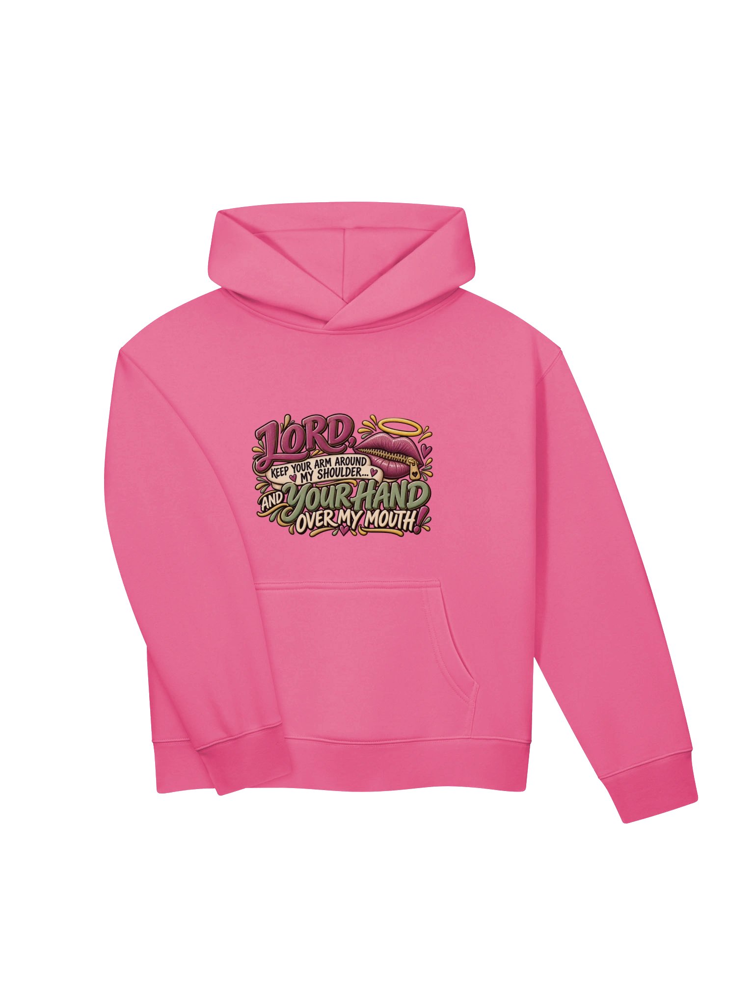 Lord Keep Your Arm Around My Shoulder Funny Faith Hoodie product image (3)
