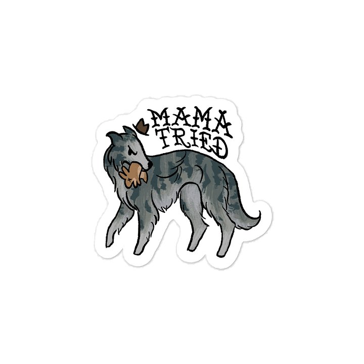 Mama Tried Sticker - Silver Brindle product image (1)