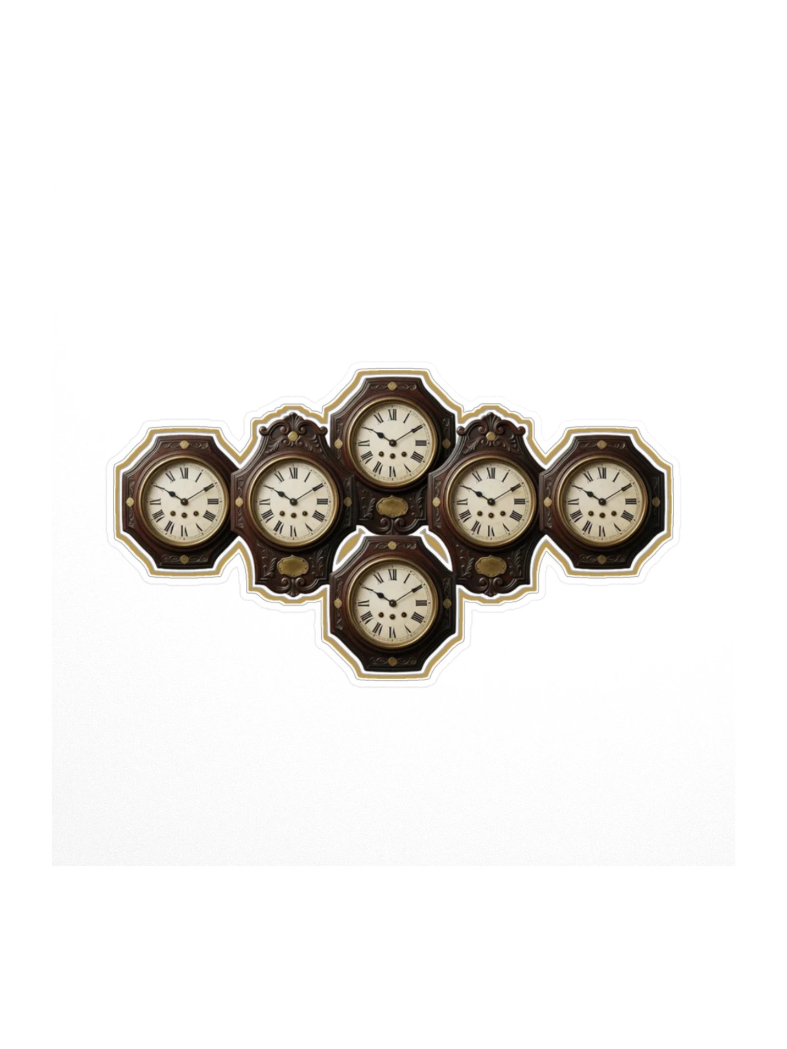 The Brass Veil — Dr. Voss's Lab Clocks Sticker product image (1)