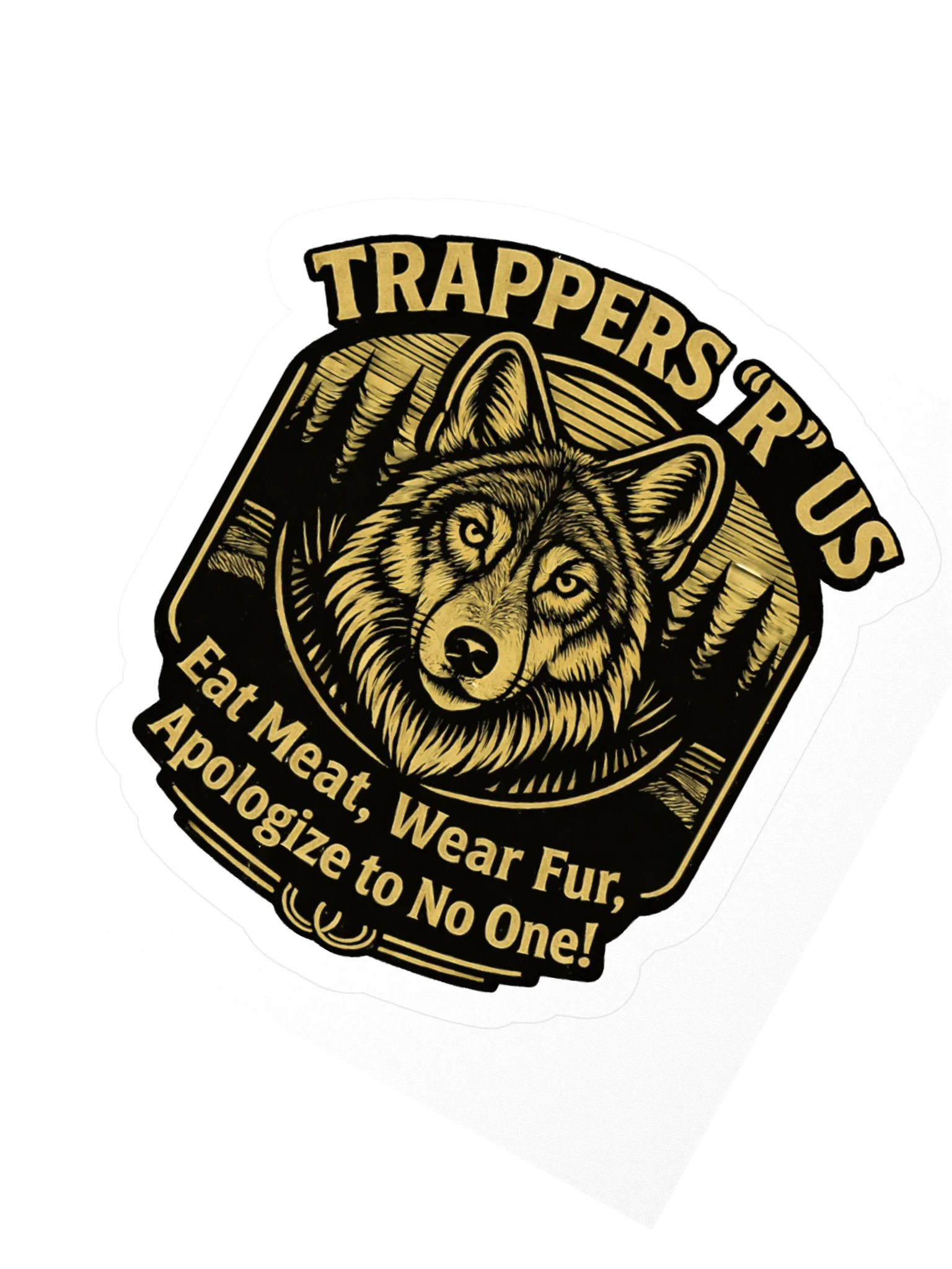 TRUS Eat Meat Coyote Sticker product image (4)