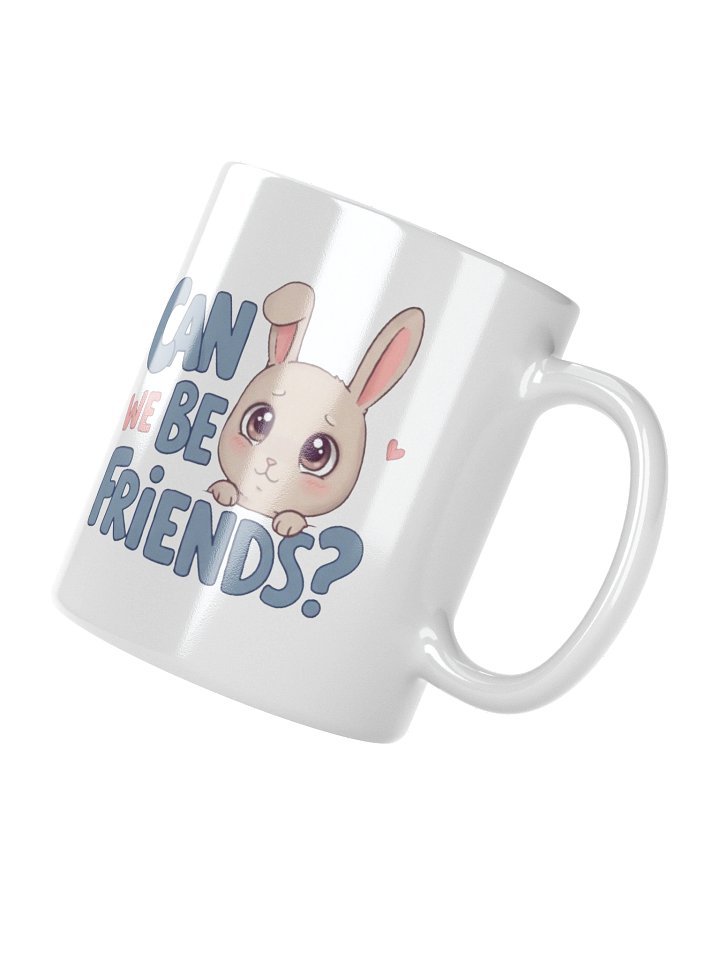 "Can We Be Friends?" White Glossy Mug product image (2)