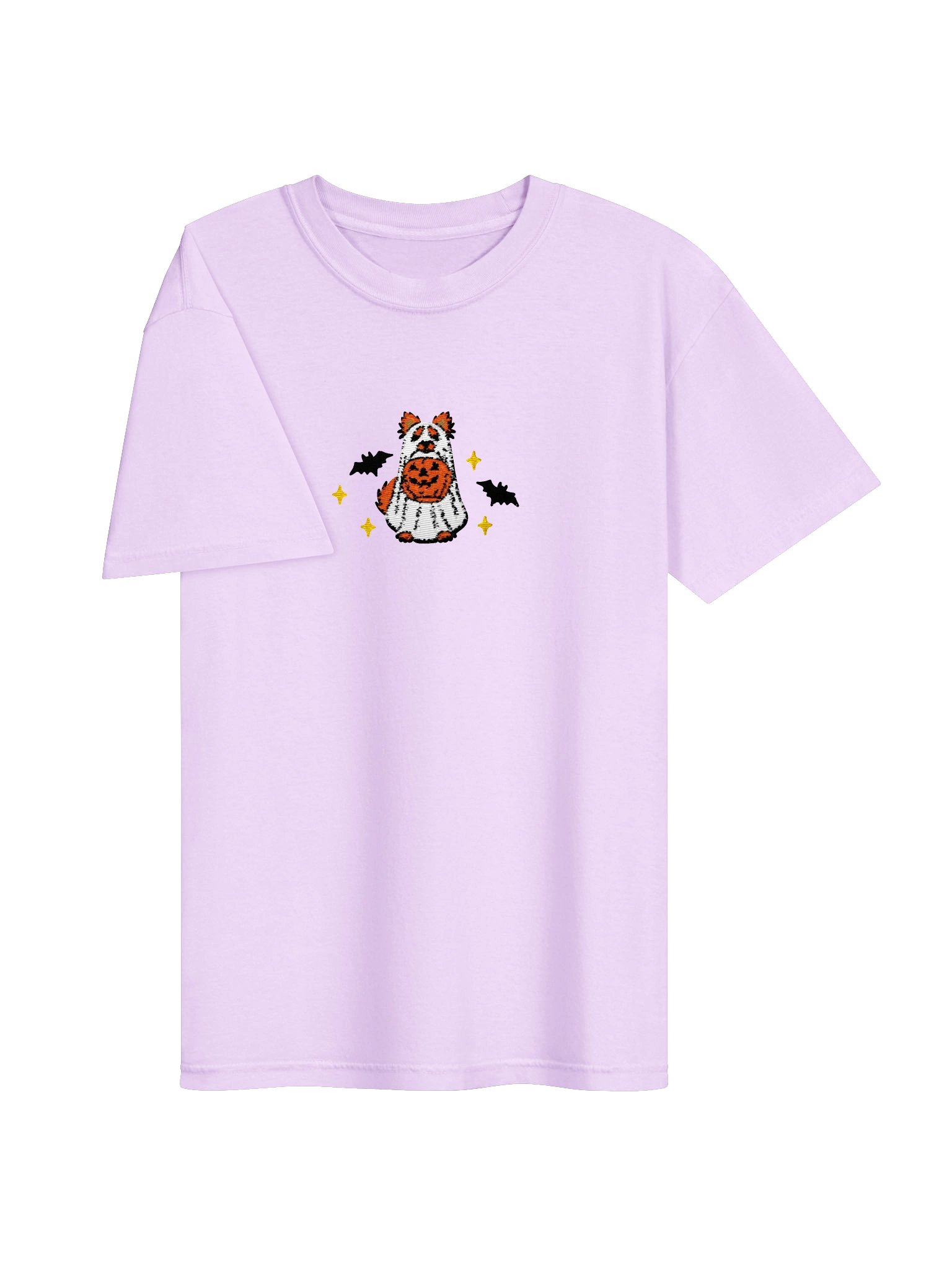 Halloween Pomeranian(Red) Embroidered T-Shirt product image (43)