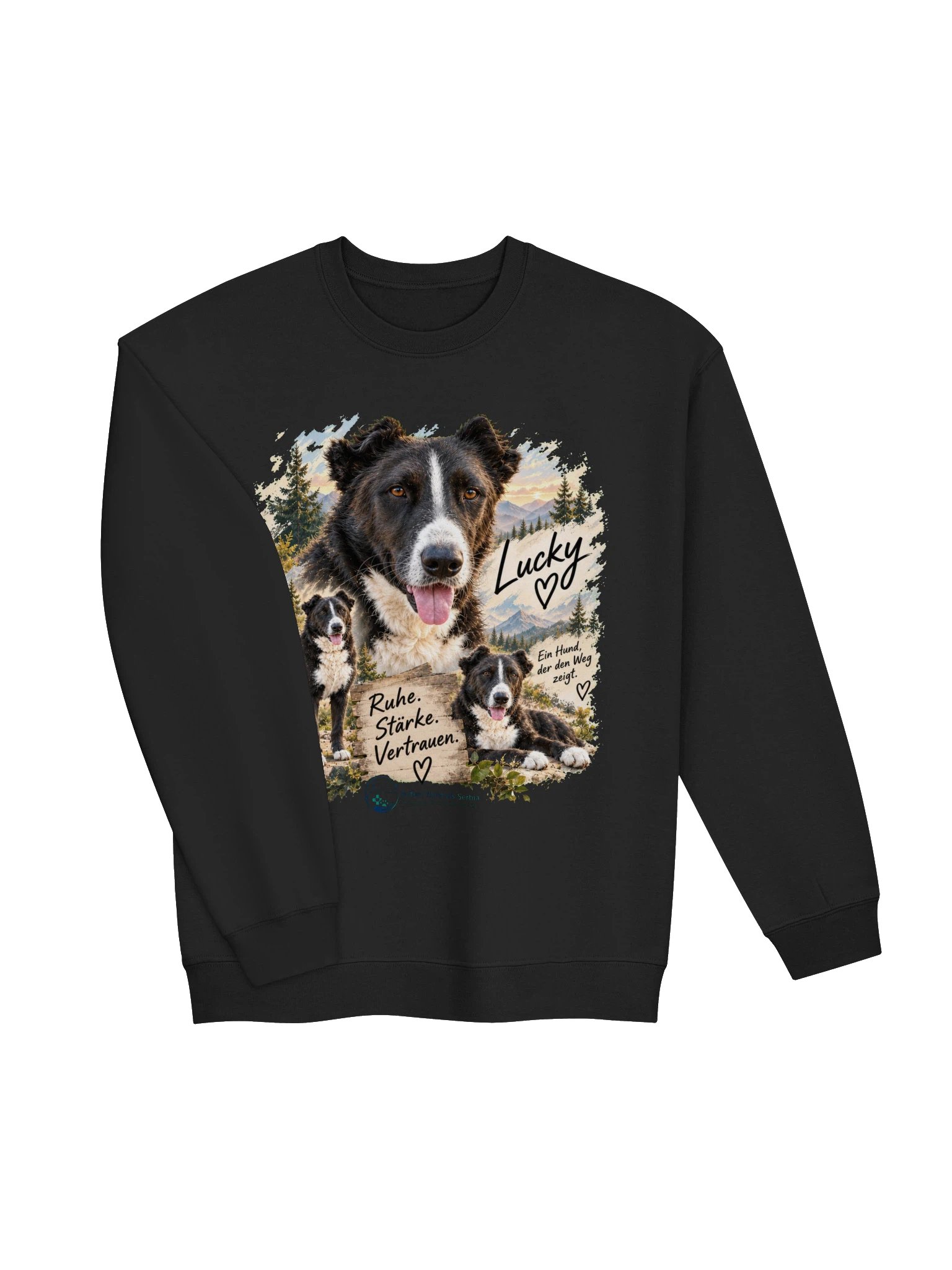 Lucky – Ruhe. Stärke. Vertrauen. | Berglandschaft-Crewneck product image (6)