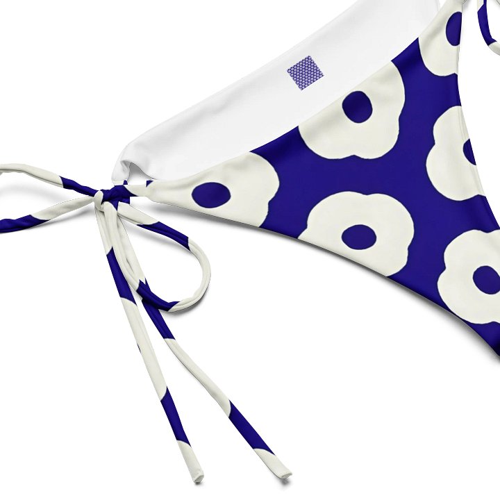 Eco-Chic Blue Floral Bikini Bottom product image (2)