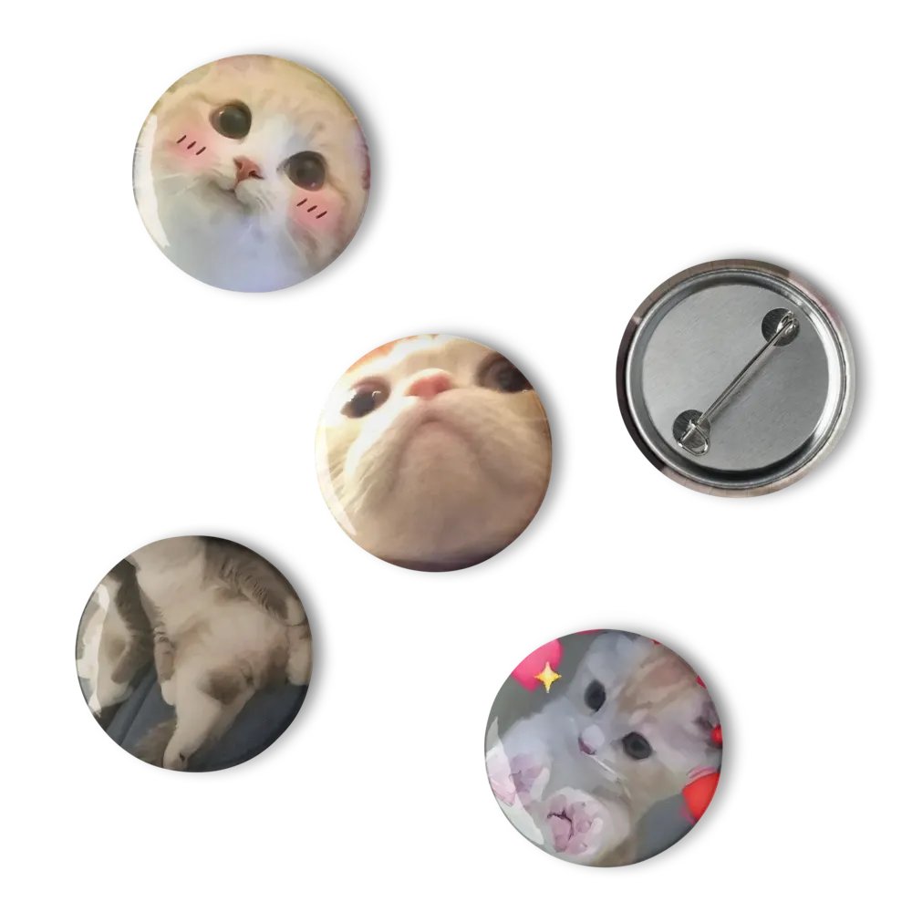 Set of Pin Buttons: Meme Cats 39 product image (6)