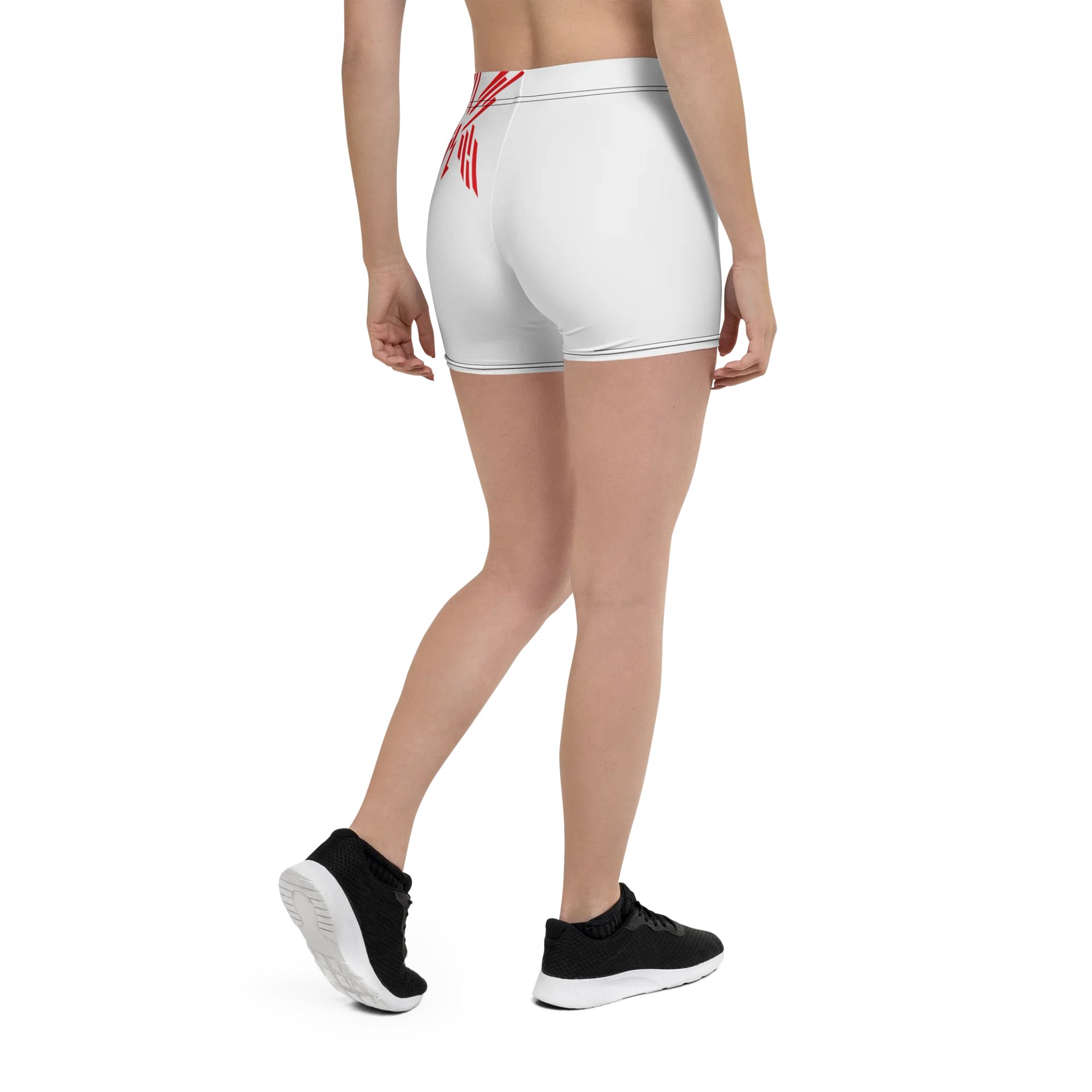 All-Over Print Shorts (Red On White) product image (2)