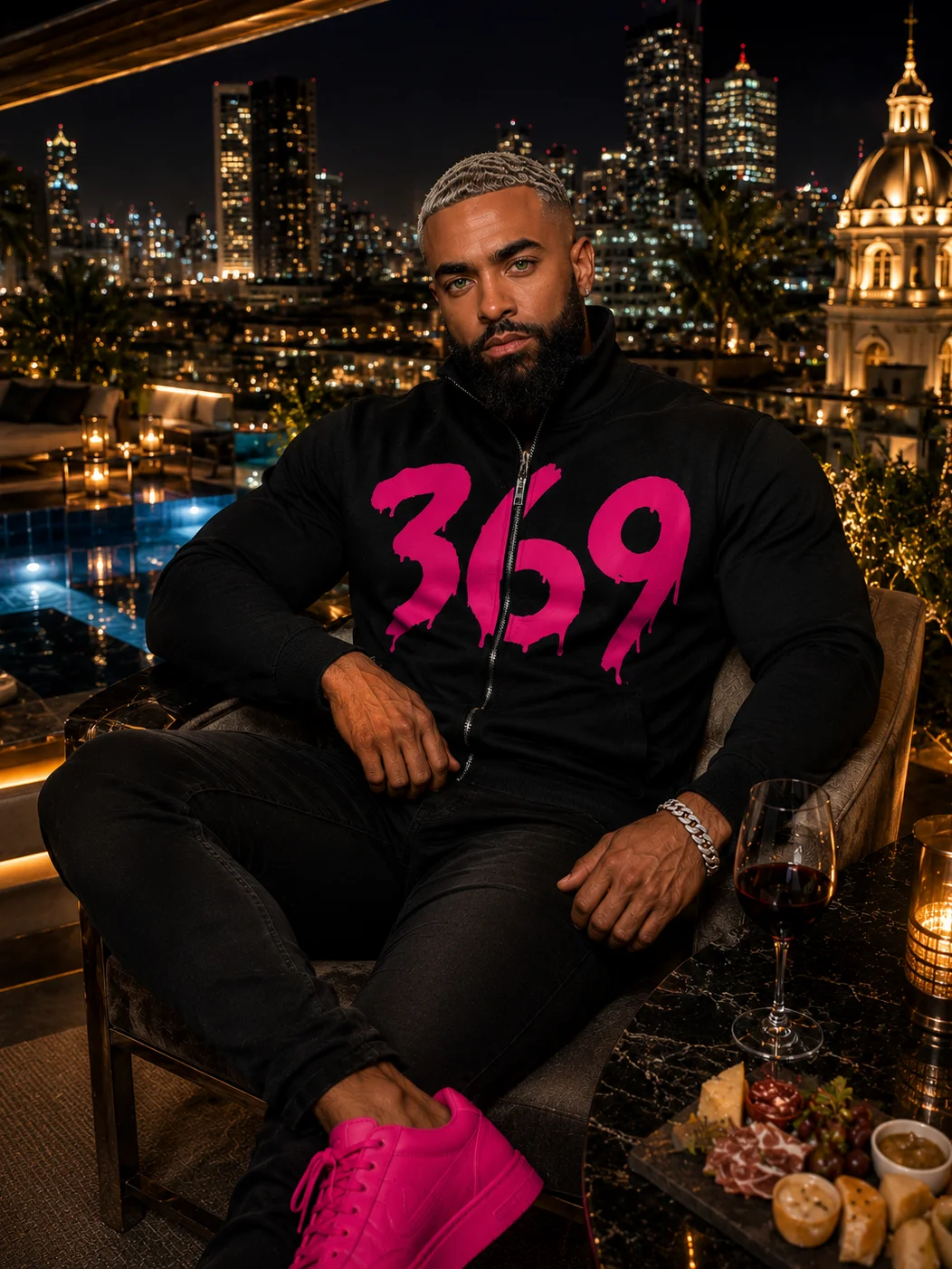 Hot Pink 369 Track Jacket product image (1)