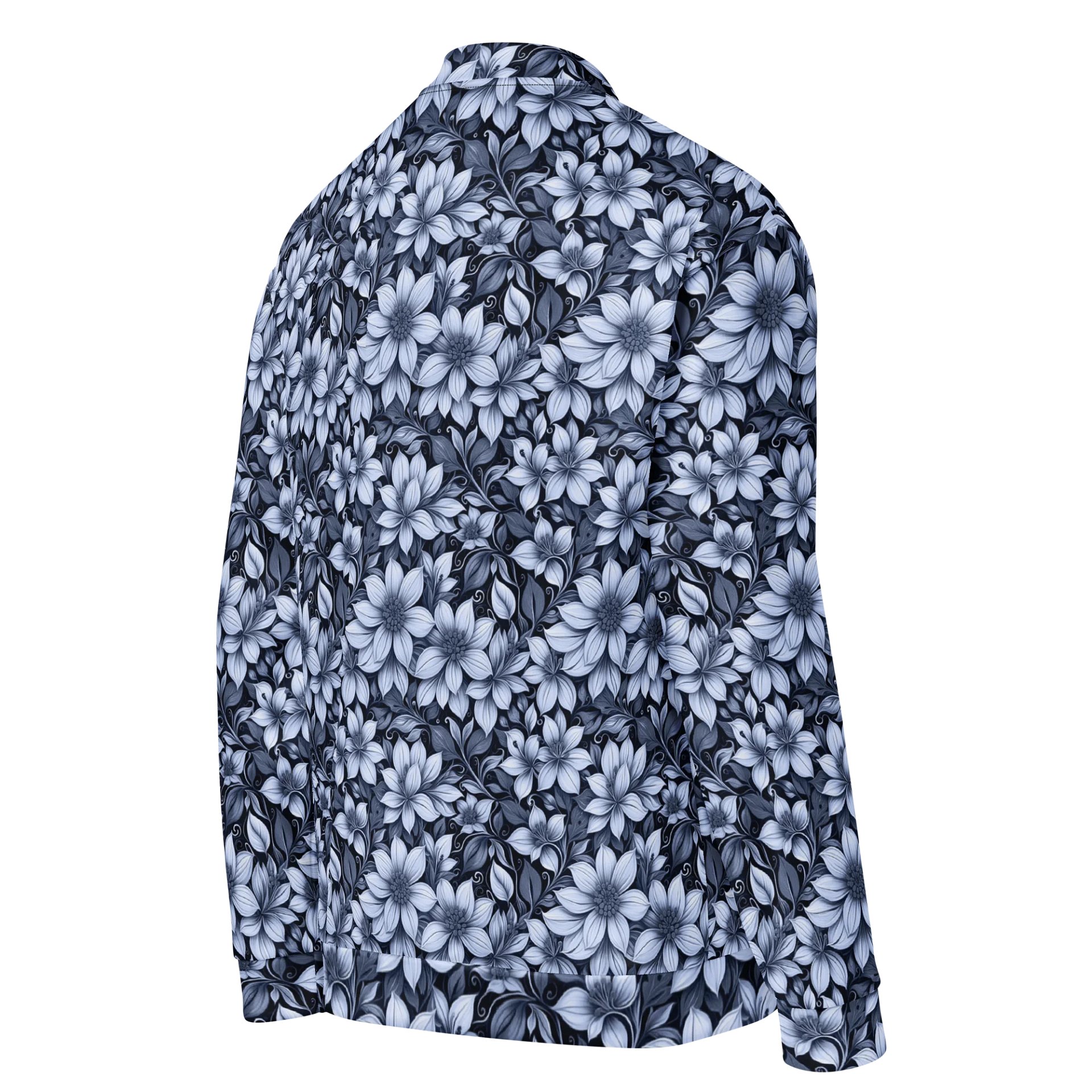Indigo Flowers Bomber Jacket product image (4)