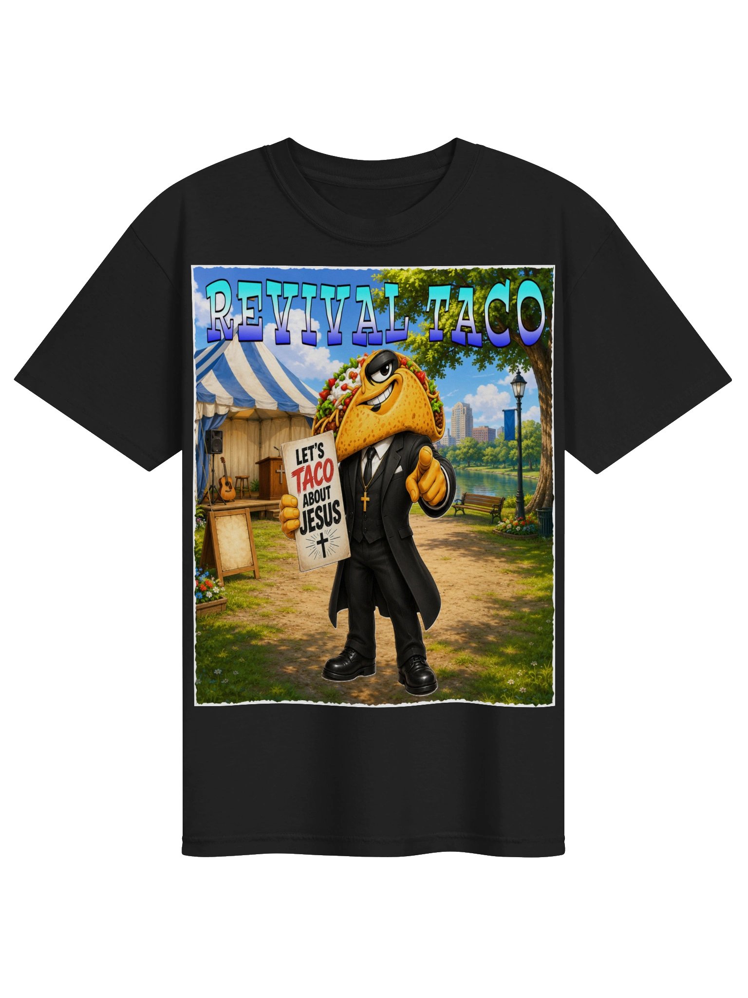 Revival Taco Jesus Cartoon Tee - The Taco Family product image (11)