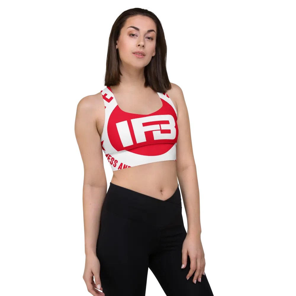 IFBNewsfeed.Org's All-Over Print Longline Sports Bra product image (4)