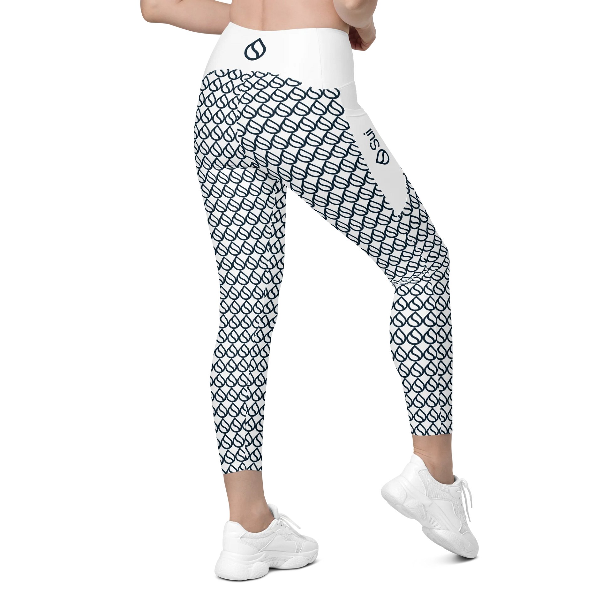 Crossover Leggings with Pockets/Sui product image (8)