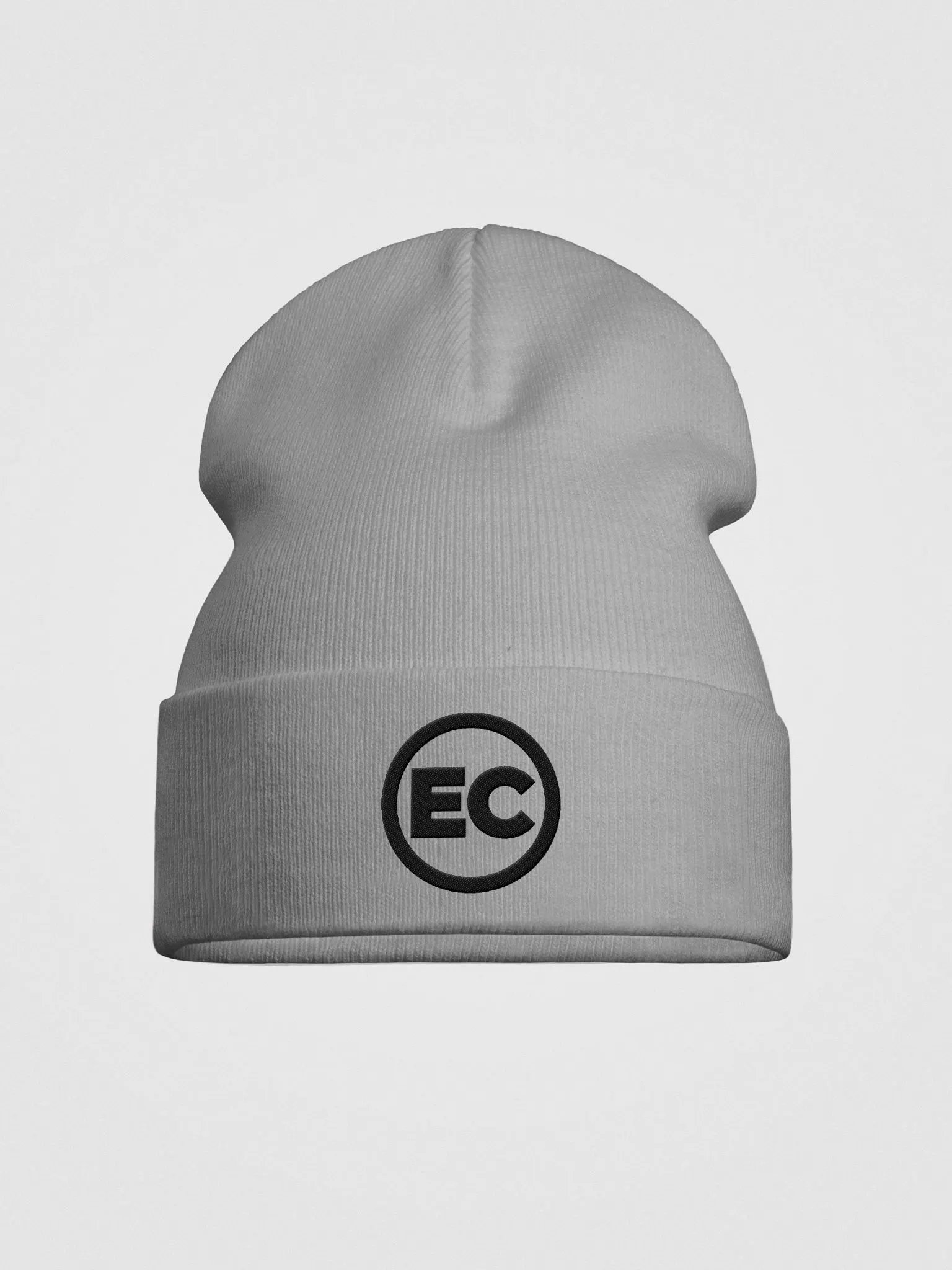 EC Black Logo Short Knit Beanie product image (1)