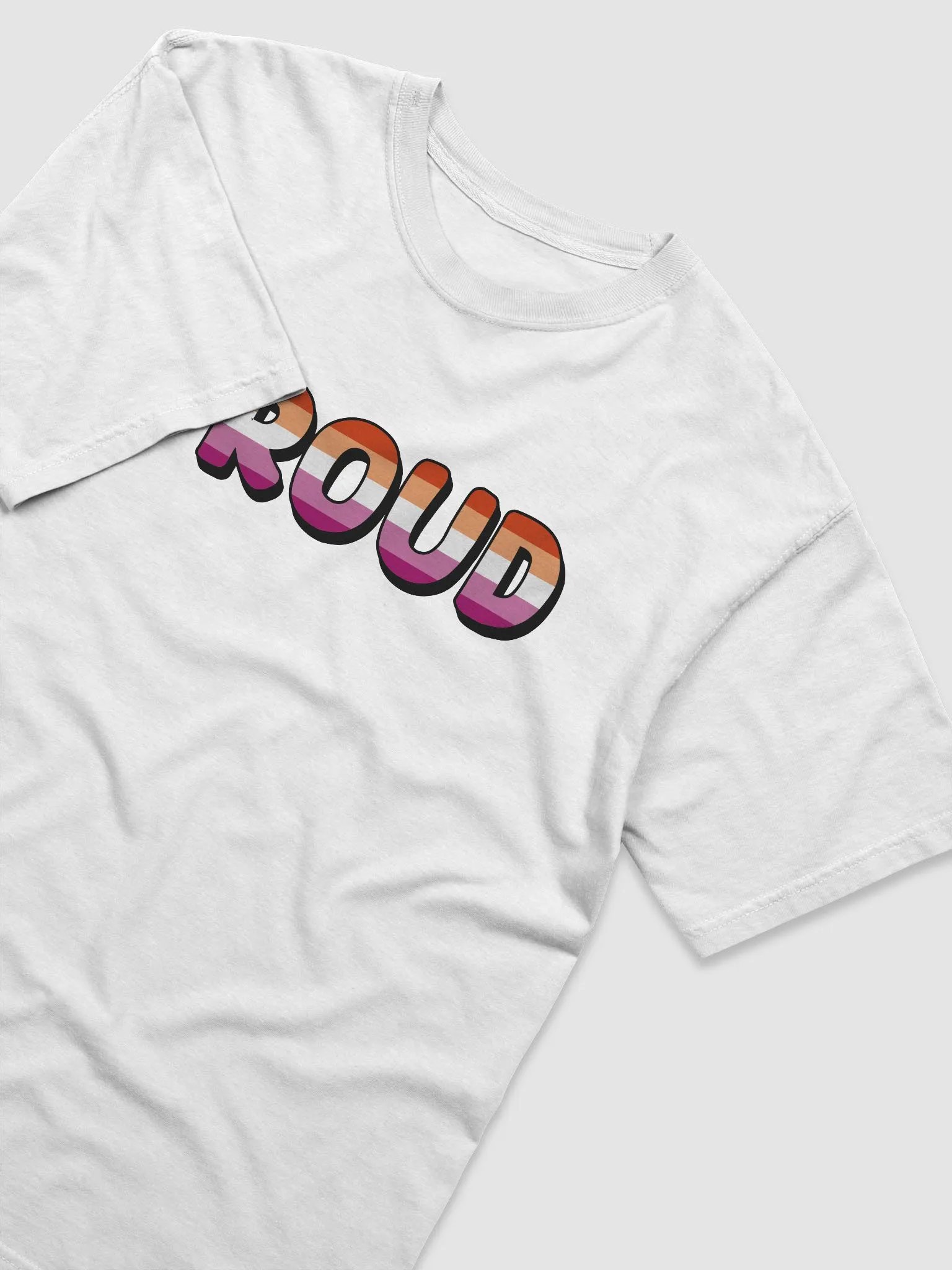 The 'PROUD lesbian' T-Shirt - White product image (3)