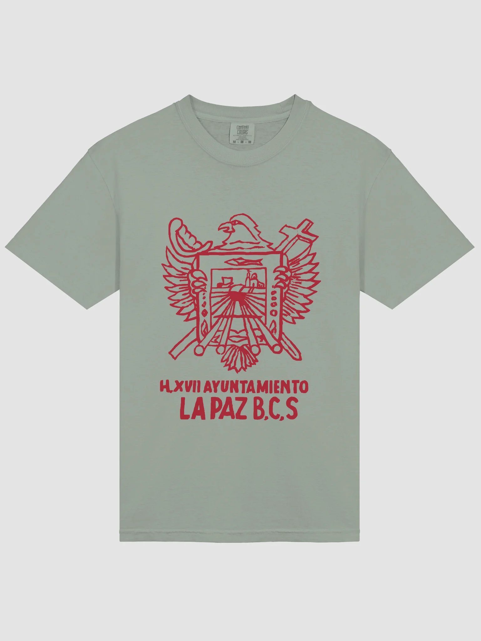 La Paz Heavyweight T-Shirt (Red) product image (14)